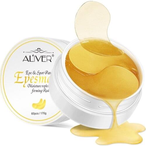 60Pcs/Box Gold Eye Mask Reduce Dark Circles Eye Bags Puffiness Wrinkles Anti Aging Collagen Eye Patch Eye Mask