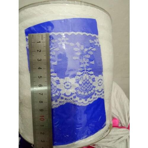 Hot 200yards milk white Embroidered Net Lace Trim fabric Garment ribbon headband wedding decoration DIY Accessories
