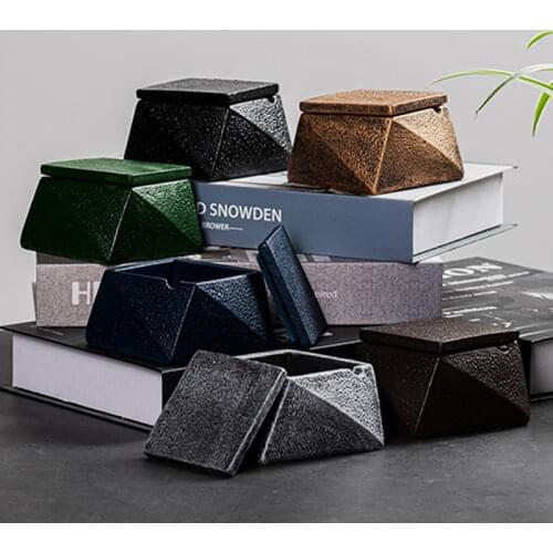 LOVEYIRUO Cement ashtray hotel living room office creative ashtray desktop decoration holiday gifts home hotel decorations