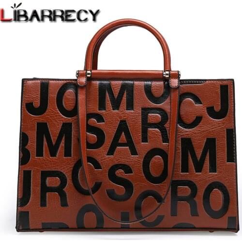 Fashion Letter Designer Ladies Composite Bag High Quality PU Leather Womens Handbag New Women Shoulder Messenger Bags Sac Femme