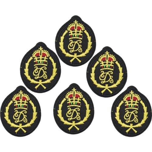 Badge style patches for clothing iron embroidered Diy patch applique iron sew on patches sewing accessories for clothes DZ-231