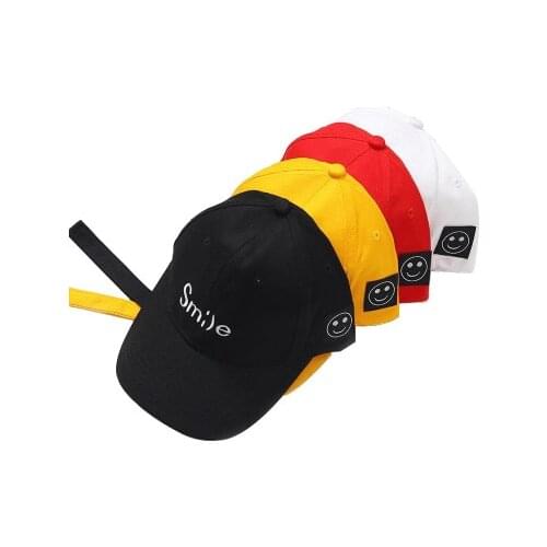2021 new smile baseball cap Adult Unisex dad hat sun hat ponytail hat fashion hats for men woman smile Letter hats accessories