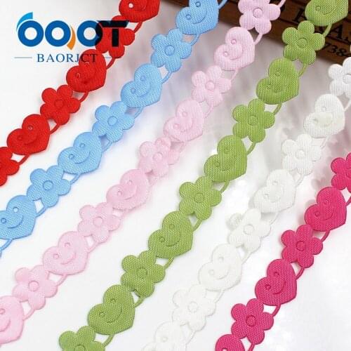 OOOT BAORJCT 1712231 hot sale 16 mm 25 yards hollow Flowers solid Grosgrain Ribbon, DIY handmade materials,Clothing accessories