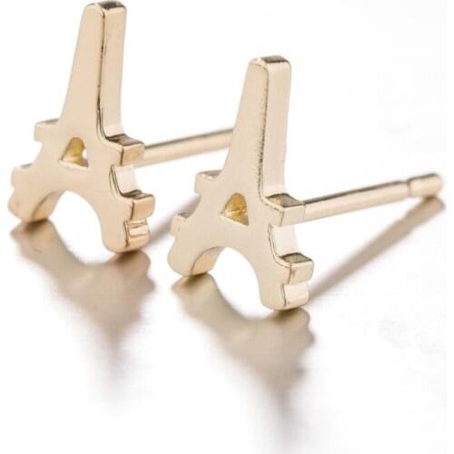 Paris Eiffel Tower Earrings Cute Geometric Gothic Jewelry Antique Design Architecture Pendant Earrings 2020 Christmas Gift