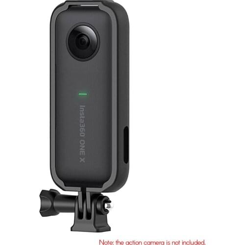 Anti-Wear Protective Frame Housing Shell Case with Standard Screw Adapter Mount Lens Cover for Sport Camera for Insta 360 One X