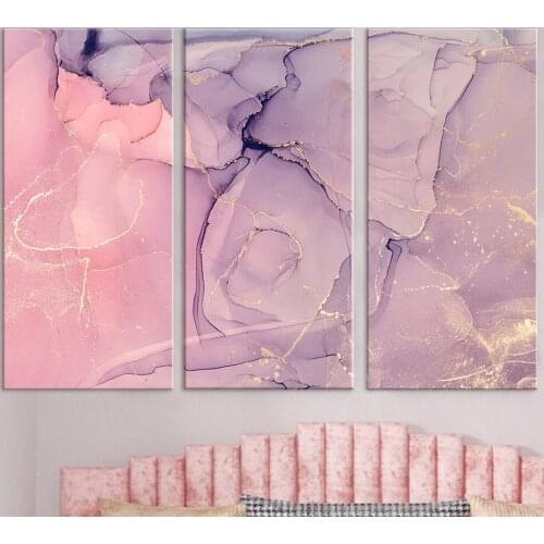 Nordic Luxury Abstract Marble Art Canvas Painting Alcohol Ink Pattern Wall Art Prints Pictures Posters for Bedroom Home Decor