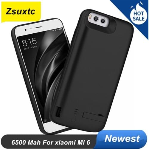 6500 Mah For Xiaomi 6 Power Case External Battery Backup Mi 6 Charger Cover Pack Power Bank For Xiaomi Mi6 Battery Case