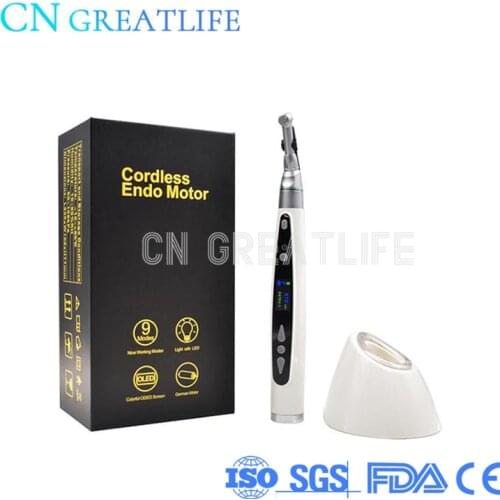 High Quality Dental Equipment Tool Electric Contra Angle Cordless 9 Modes LED Wireless EndoMate Endodontic Treatment EndoMotor