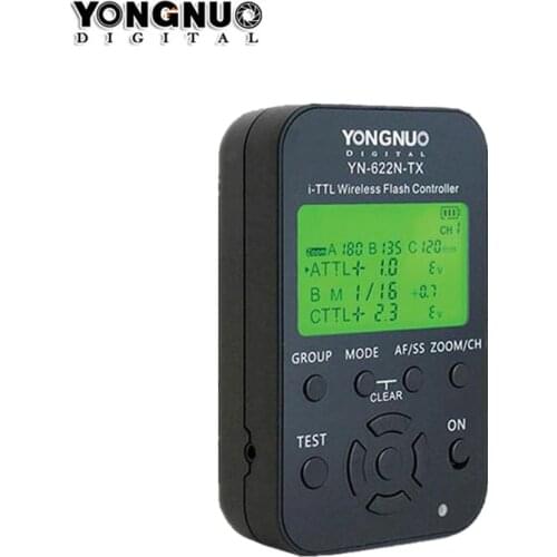 Yongnuo YN-622N-TX LCD Wireless i-TTL Flash Trigger Controller For YN-622N Flash Transceiver Receiver For Nikon