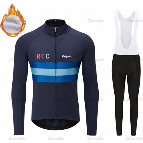 Winter Cycling Clothing Mens Long Sleeve Fleece Cycling Jersey Boys Breathable Ropa Ciclismo Invierno Hombre Termica Ralvpha