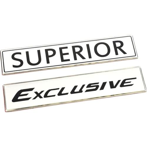 Car Stickers Emblem Trunk Badge Auto Decals Superior Exclusive Sticker for BMW Audi Toyota Honda Chevrole Skoda Dodge Mazda KIA