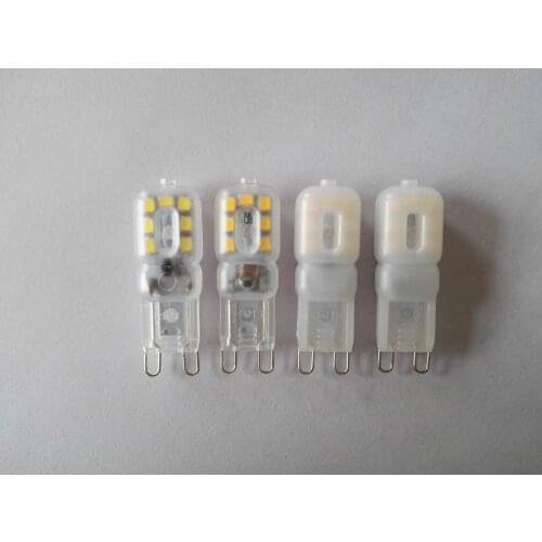 1000pcs Factory spot supply g9 led 14 high lighting 2835 crystal light corn lamp 220V 3W led light 18*48MM Free shipping