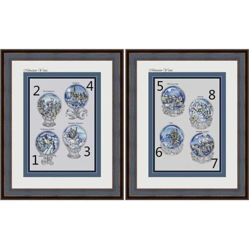 11CT/14CT/18CT/25CT/28CT The crystal ball patterns Counted Cross Stitch DIY Cross Stitch Kits Embroidery Needlework Sets