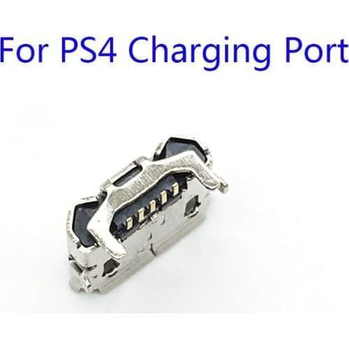20PCS Joystick Power Connector Micro Usb Data Charge Port For PS4 Wireless Controller Charging Socket