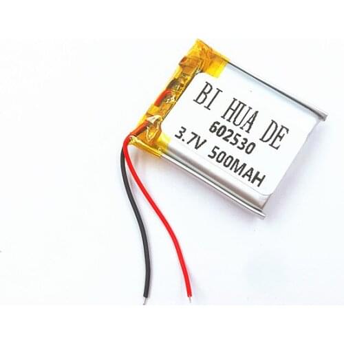 3.7v lithium polymer battery 062530 602530 500MAH Rechargeable Li-ion Batteries For MP3 MP4 toys GPS navigation digital products