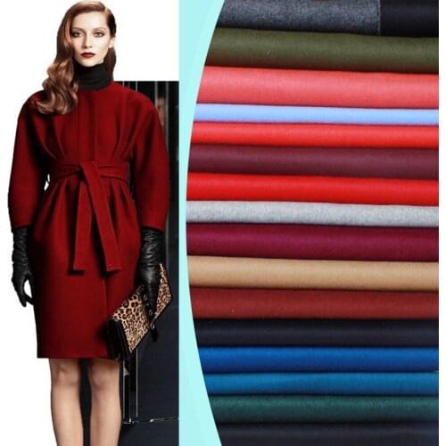 40 Colors Double-sided Cashmere Fabric Autumn Winter Special Thickening Coat Wool Fabric Export Cashmere Fabric Wool Cloth