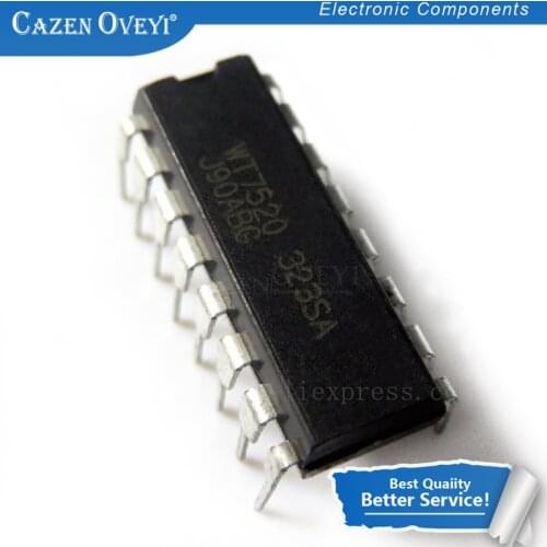 5pcs/lot WT7520 7520 DIP-16 In Stock