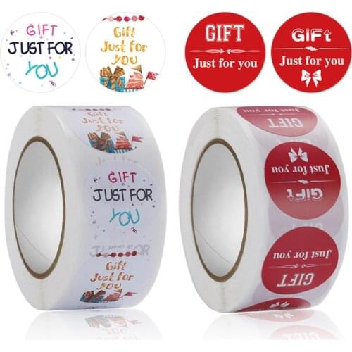 500pcs Thank You Sticker Pink Handmade Sticker for Scrapbook Seal Label Christmas Gift Decoration Stationery