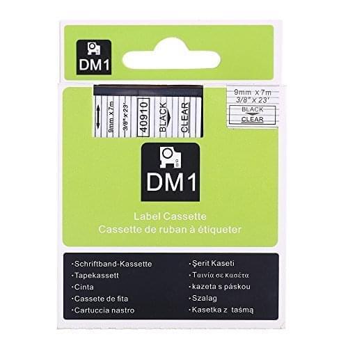 5PK Great Quality Black on White Label Tape Compatible for DYMO D1 40913 S0720680
