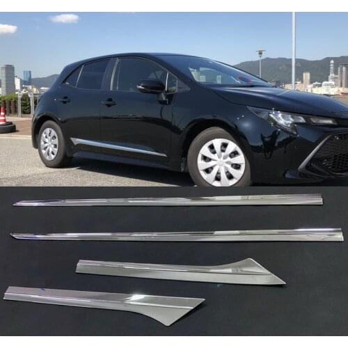 ABS Chrome Car Door Body Molding Bezel Protector Cover Trim Accessories For Toyota Corolla Sport Hatchback 2019