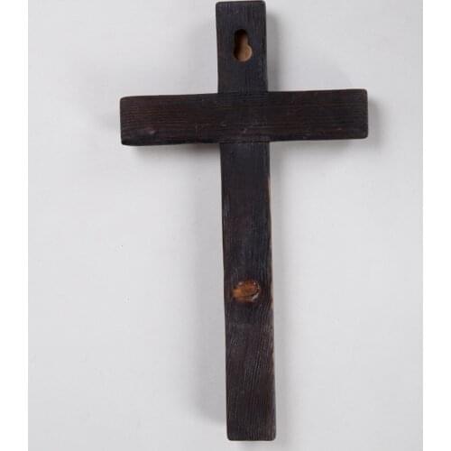Wooden Pendant Jesus Cross Craft Decor Wall Mounted Hanging Ornament Wall Decoration For Home Decor Simple Cross Ornaments new