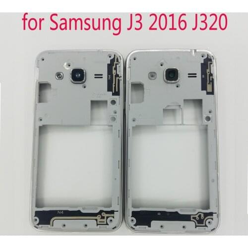 Housing Middle Frame For Samsung Galaxy J3 2016 J320 J320F J320H J320FN Original Phone New Chassis With Camera Glass Lens Button