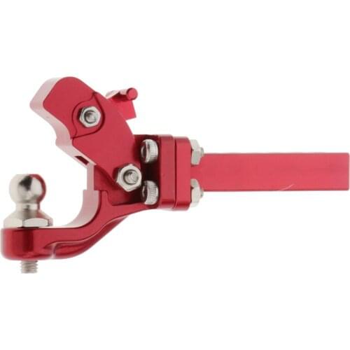 Red RC Car Adjustable Drop Hitch Receiver for 1:10 Axial SCX10 Crawler Accs
