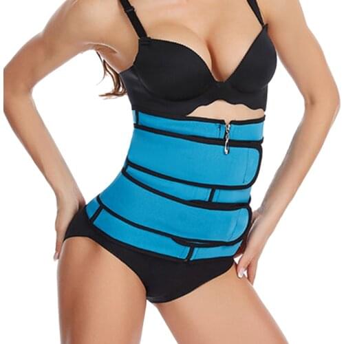 Neoprene Sauna Shaper Waist Trainer Corset Sweat Slimming Belt for Women Weight Loss Compression Trimmers Workout Fitness