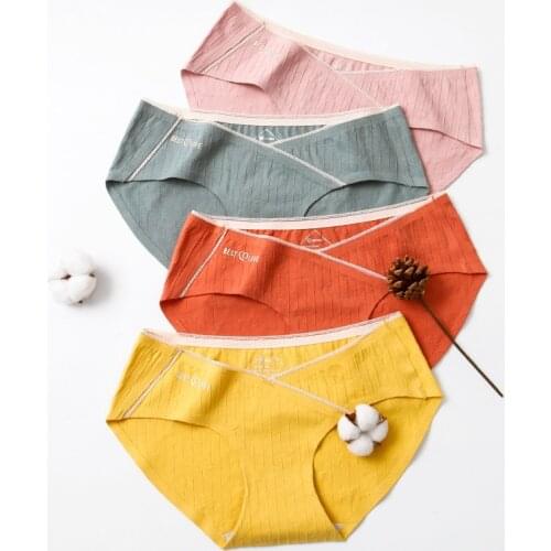 Low Waist Underwear Lace Panties Pregnant Women Underpants Maternity Underwear Comfortable Female Underpants