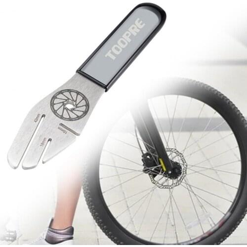 Pragmatic Bike Disc Brake Correction Wrench Stainless Steel Rotor Truing Wrench Glossy Injection Grip for Maintenance