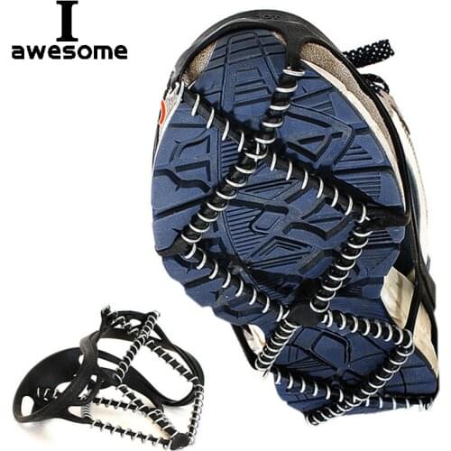 1 Pair Non-slip Crampons Ice Grip Snow Route Spring Camping Outdoor Sports Shoe Cover Walk Traction Cleats Crampon Shoe Covers