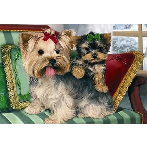 Top selling diy oil digital painting by numbers kits Animal Dog abstract acrylic paint by numbers for adults home decor