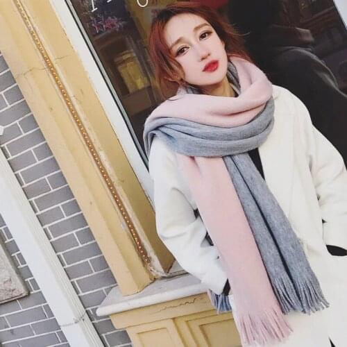 Drop Winter Warm Scarf Womens Scarf With Long Tassels for the Christmas Scarf Mens Knitted Wool Yarn of the young people gift