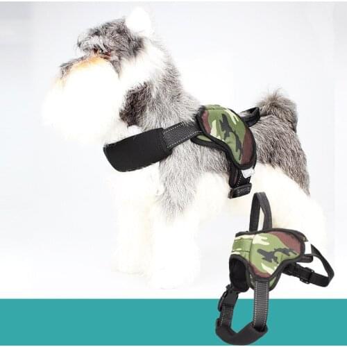 No-Pull Pet Dog Harness For Medium Large Dogs Bulldog Adjustable Nylon Dog Harnesses Reflective Pets Walking Safety Vest Harness