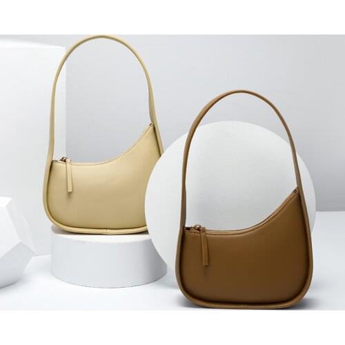 Women bag Genuine Leather Bucket Solid Casual Zipper shoulder bag handbag simple style high-capacity vintage bag