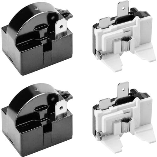 1 Pin QP2-4.7 PTC Starter Relay,1 Pin Refrigerator Starter Relay and 6750C-0005P Refrigerator Overload Protector