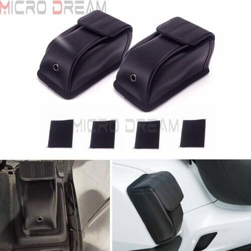 1 Pair Universal Motorcycle Saddlebag Trunk Storage Side Bags Case for Honda Goldwing GL1800 GL1500 2018-2019 6 3/4" x 4 1/4"