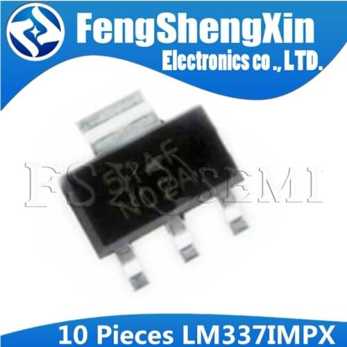 10PCS LM337IMP SOT-223 N02A LM337 SOT223 LM337IMPX 3-Terminal Adjustable Negative Regulators