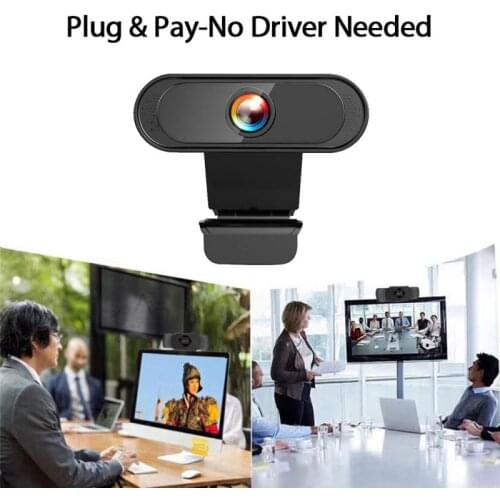 1080P Webcam Camera Digital Web Cam With Microphone USB Plug For Laptop Desktop For Live Broadcast Video Calling Conference Work