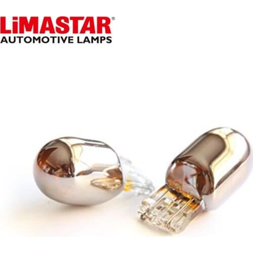 2PCS CHROME SILVER AMBER TURN SIGNALS LAMP 7440 T20 W21W 12V Car stop lamp warning lights