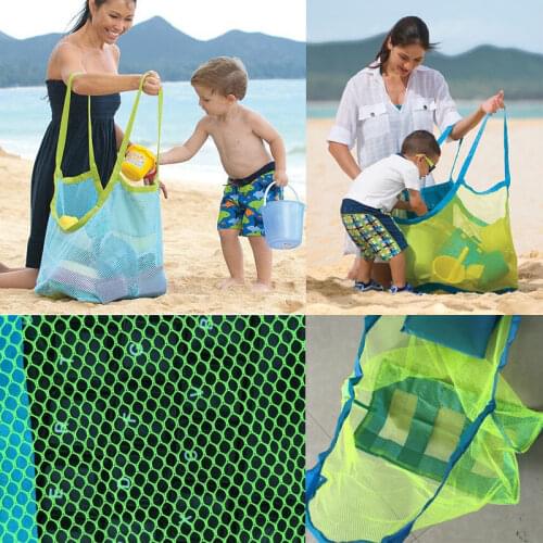 2017 New Fashion Kids Sand Away Beach Bags Sea Shell Storage Bags Children Beach Toy Baby Hanging Organizers