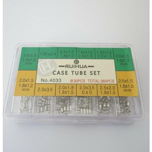 360 pcs Stainless steel Watch Case Tube Waterproof Assortment Set For Watches Repair Tool Parts Crown