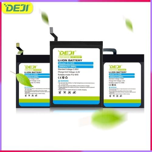 DEJI Original Battery For xiaomi Mi5 Replacement mi5s Batteries Real Capacity BM22 BM36 BM35 BM3E With Tools Fresh mi6 Battery