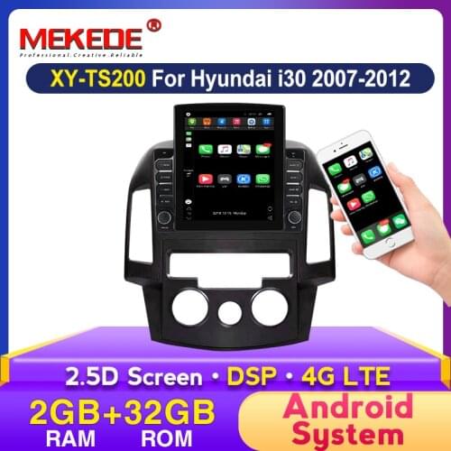 MEKEDE 2 DIn DSP Car Radio Navigation GPS Player 9.7 Inch Screen For HYUNDAI I30 2007-2012 car stereo support 4G WIFI DVR camer