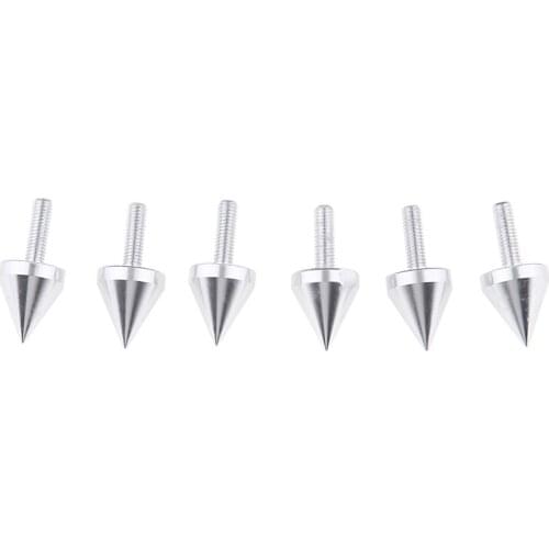 6Pcs Motorbike Fix Windsheild Fairings License Plate Mounting Parts Spikes Bolts