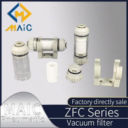 Pipeline vacuum generator filter zfc100-04b /06B zfc200-06b zfc negative pressure filter core cotton quick plug pipe