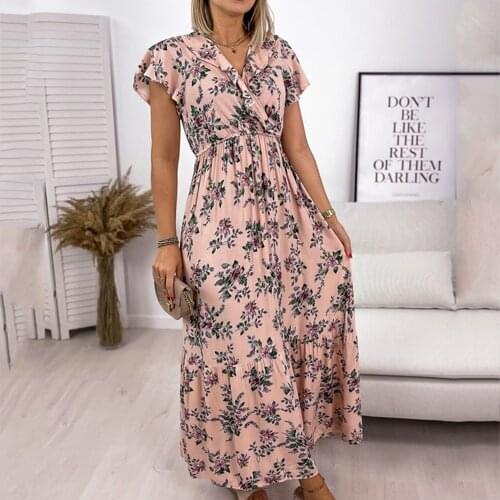 Huytrev Long Summer Dresses