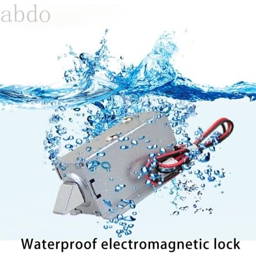 Mini waterproof electromagnetic lock DC 12V electric bolt lock small electric control cabinet door lock