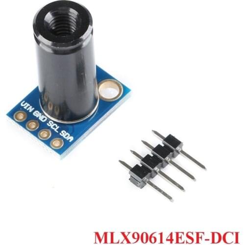 GY-906 MLX90614 MLX90614ESF-DCI Sensor Module GY-906-DCI High Precision Infrared Temperature Measurement Sensor IIC PWM 3.3-5V