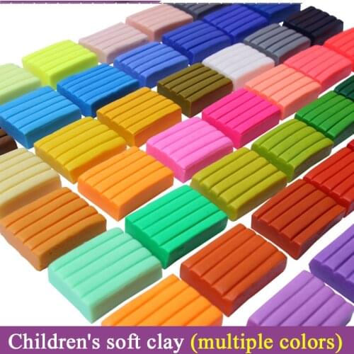 250g Monochrome Polymer Clay DIY Soft Molding Craft Oven Baking Clay Blocks Montessori Clay Wott Toys Birthday Gift for Kids
